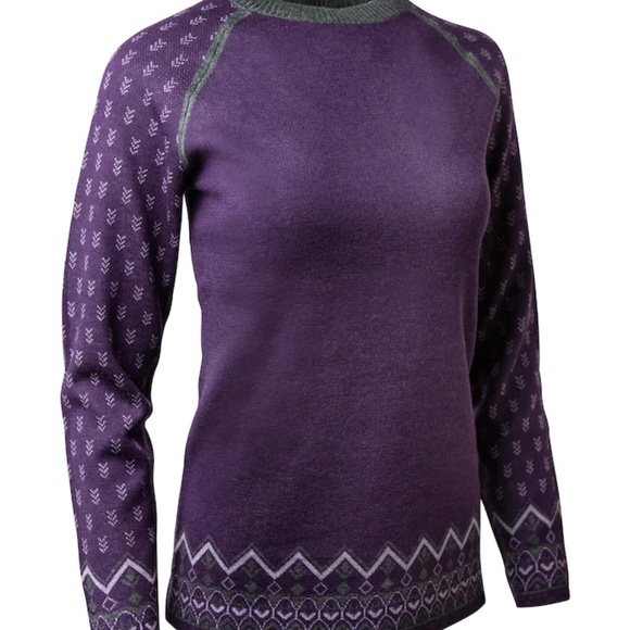 NEVE Ellie Wool Blend Purple Acai Crewneck Sweater Sz Small - Picture 1 of 8